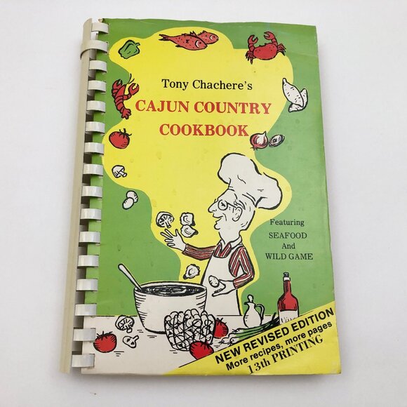 Tony Chachere's Cajun Country Cookbook Revised 13th Printing 1983 Vintage - Picture 1 of 8